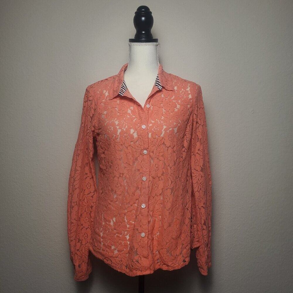 Volcom Not So Classic Button Down Top Medium